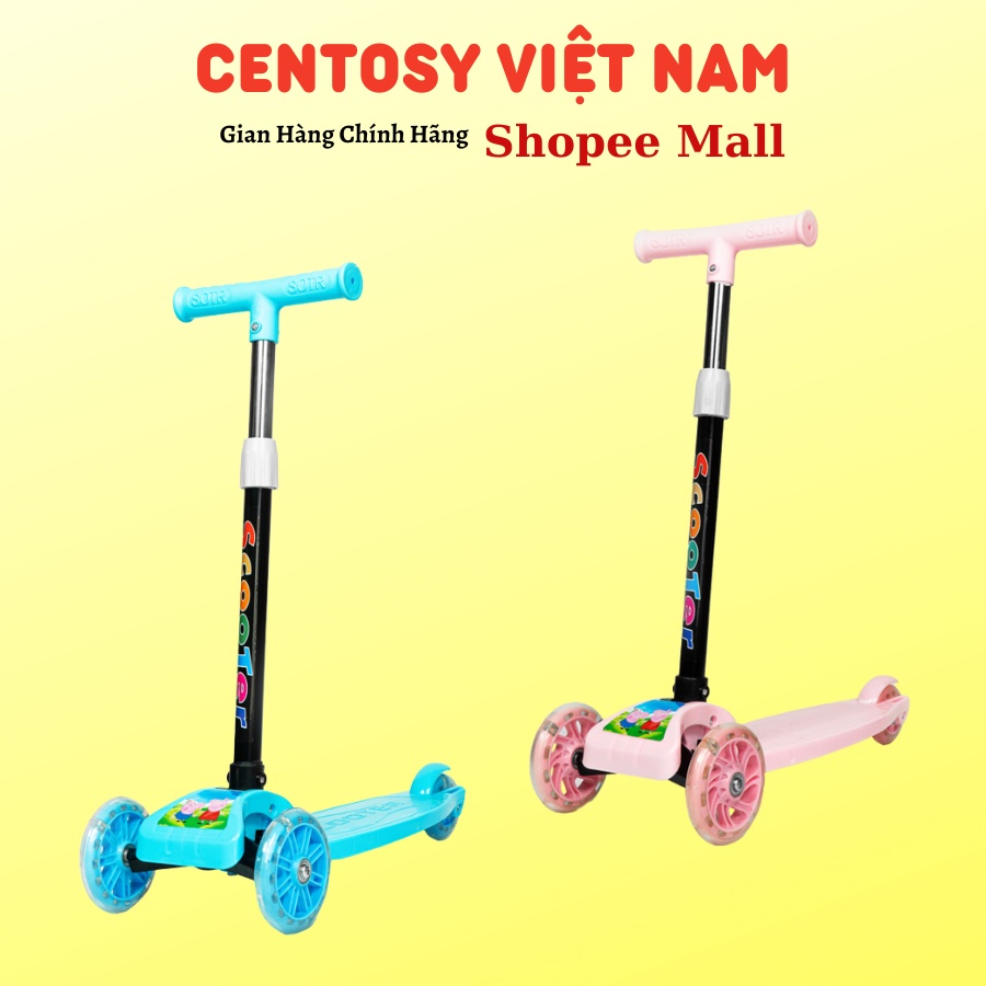 Xe Scooter Centosy HY-01 Cho Trẻ Em, Bánh Có Đèn Phát Sáng Cao Cấp, Cam Kết Chính Hãng