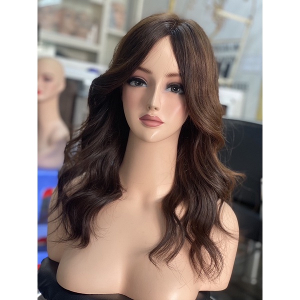 ⚡FREESHIP⚡Tóc nguyên đầu nữ siêu da 4D siêu thật