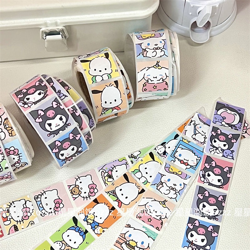 Cuộn 200 tem niêm phong/tem dán Sanrio xinh xắn