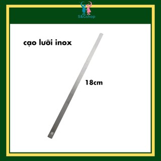 Cây cạo lưỡi dụng cụ vệ sinh răng miệng bằng Inox thẳng dài 16cm