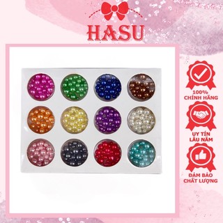 Set ngoc trai trang trí móng 12 màu