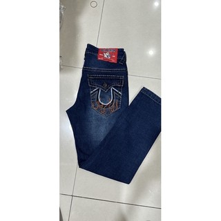Quần jeans nam nắp túi chỉ nổi