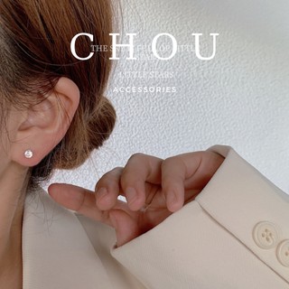 Bông Tai, Khuyên Tai Đính Đá Tròn Basic | CHOU ACCESSORIES |
