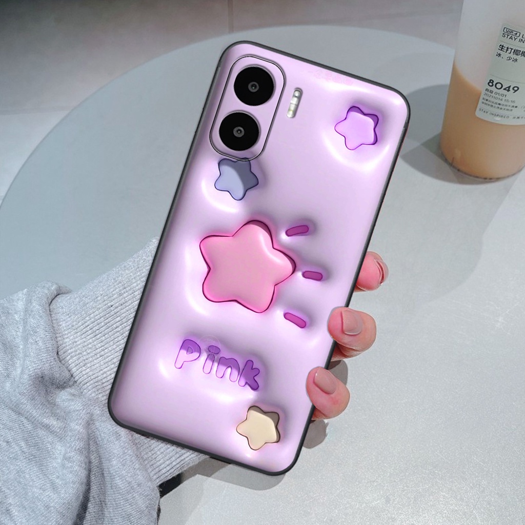 Ốp Xiaomi Redmi A1 in phẳng hiệu ứng 3D giả nổi siêu thật, cực xinh, cá tính