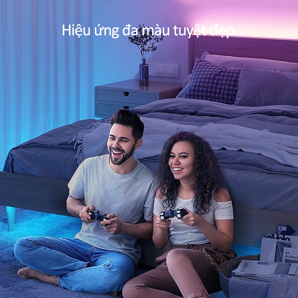 Đèn LED RGB 5050 5/10M16 triệu Màu Điều Khiển Bằng Điện Thoại,nháy theo nhạc trang trí decor phòng Trang Trí Phòng Ngủ | BigBuy360 - bigbuy360.vn