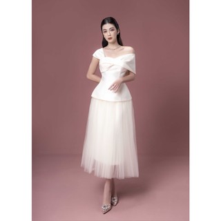 HACUC - Chân váy voan xoè lớp lót lụa dày