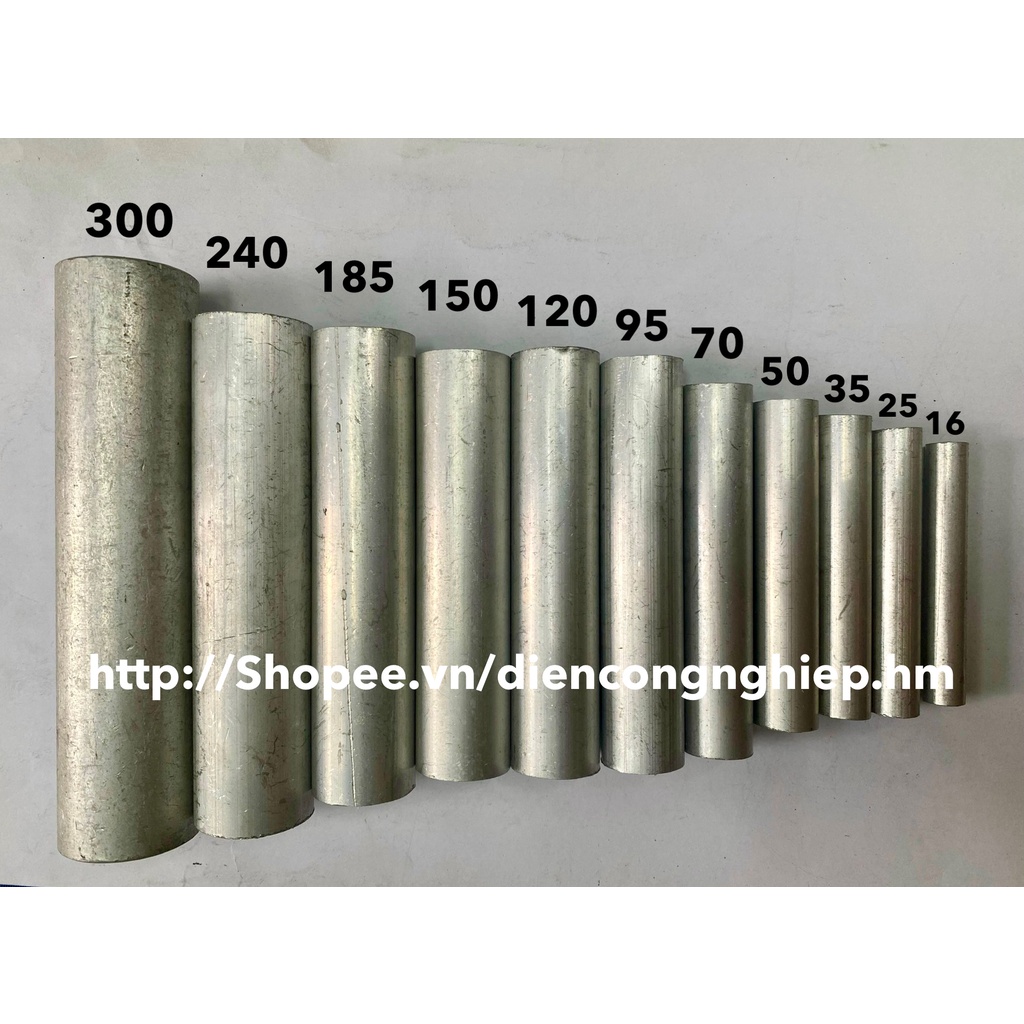 Ống nối nhôm, Cos nối nhôm hạ thế dùng cho dây từ 16 - 95 mm2
