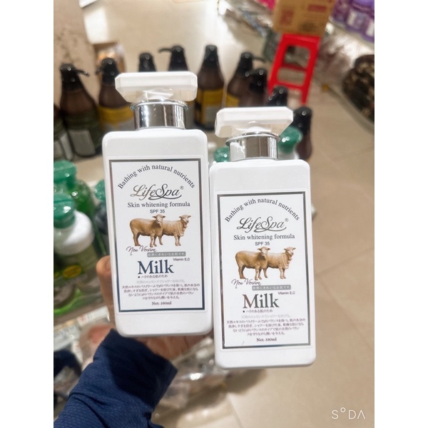 Sữa tắm cừu Liffe spa 580ml mẫu mới