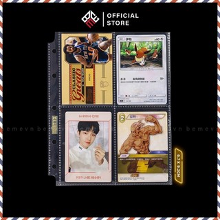 10 Sheet Meet 4 ô 5 lỗ khổ A5 chính hãng đựng card album, bo góc, anime, kpop