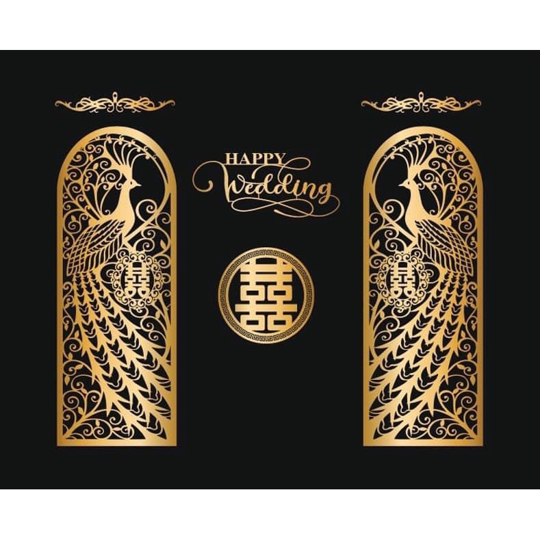 BỘ CÔNG, BỘ CỬA SỔ  trang trí đám cưới 0.6x1.6m