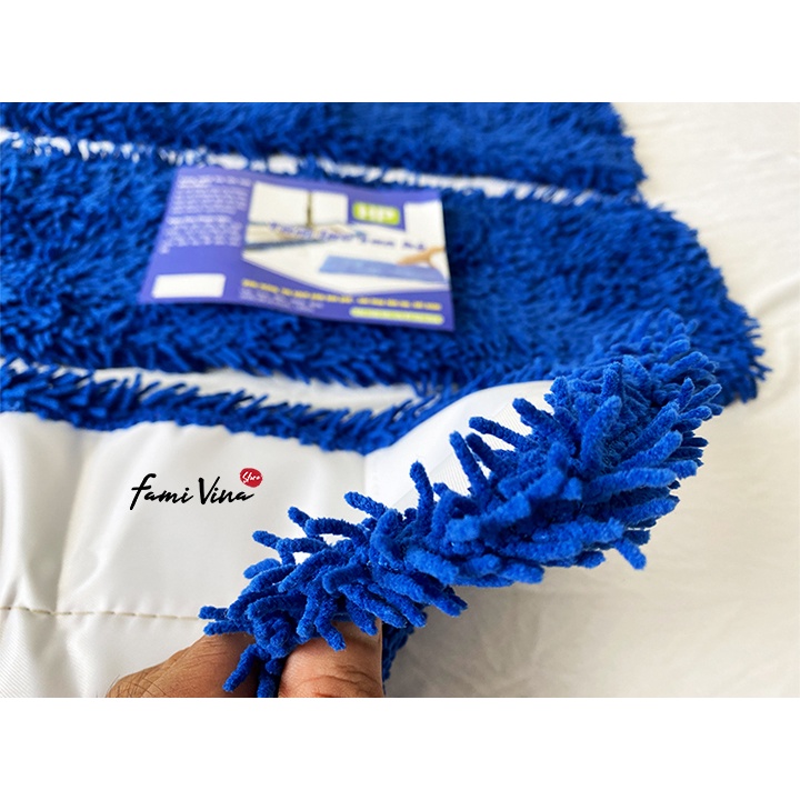 COMBO 3 Bông lau nhà san hô 60cm thay thế cây lau nhà công nghiệp,Nùi bẹ sợi microfiber thấm hút tiện lợi