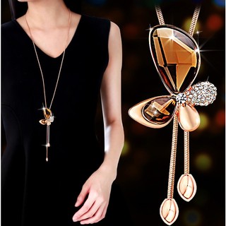 Dây chuyền nữ dáng dài cánh bướm vàng cao cấp