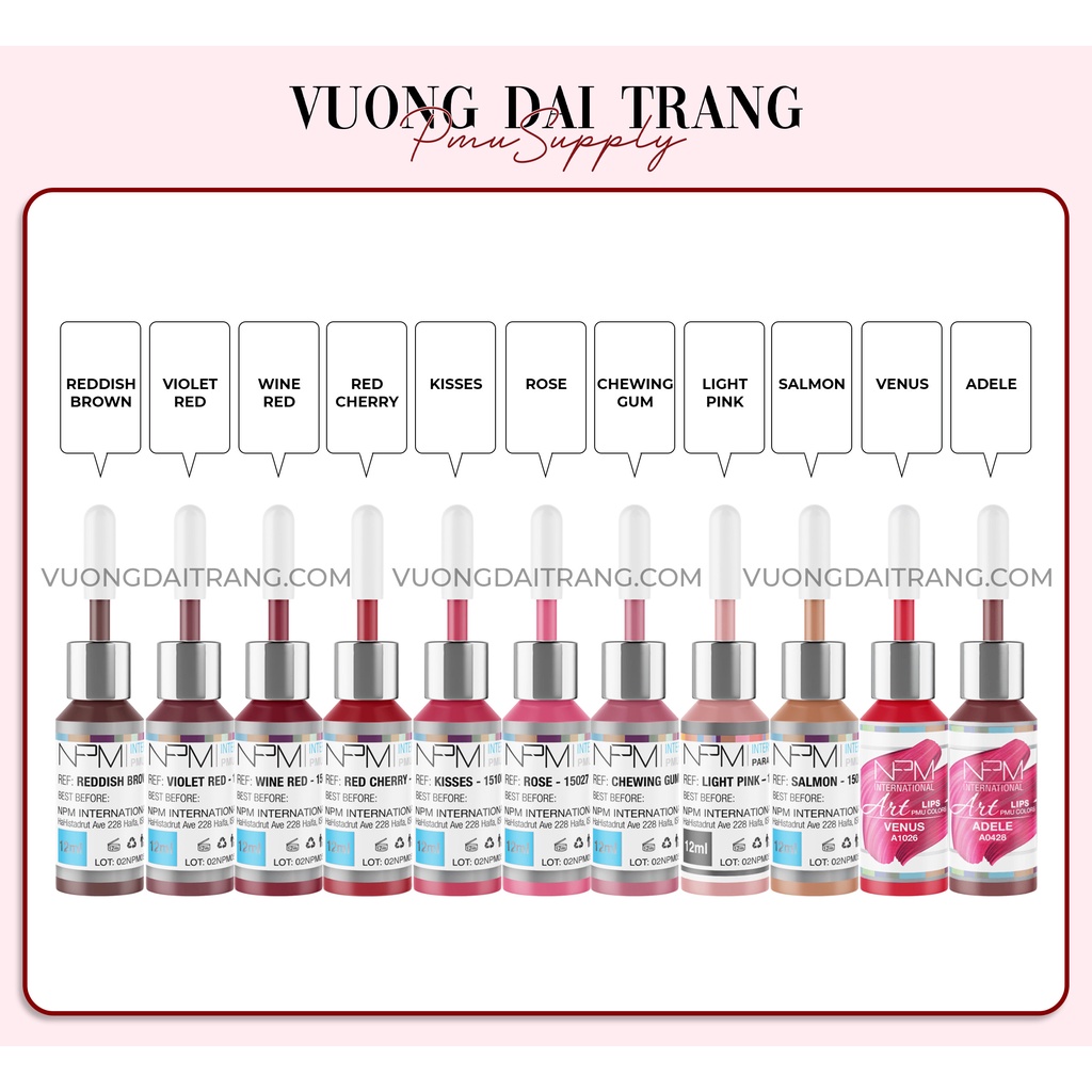[ Chính Hãng ] Mực Môi NPM Fullsize 12ml, minisize 4ml