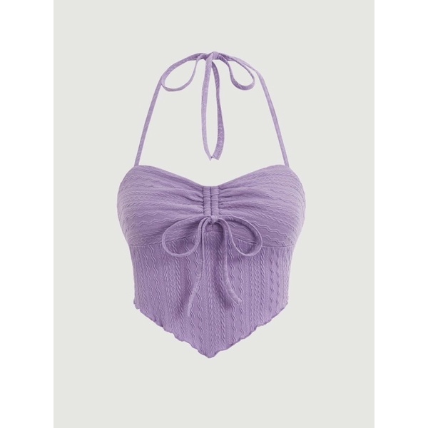 ✨Áo croptop dây cột cổ hở lưng thắt nơ phía trước✨