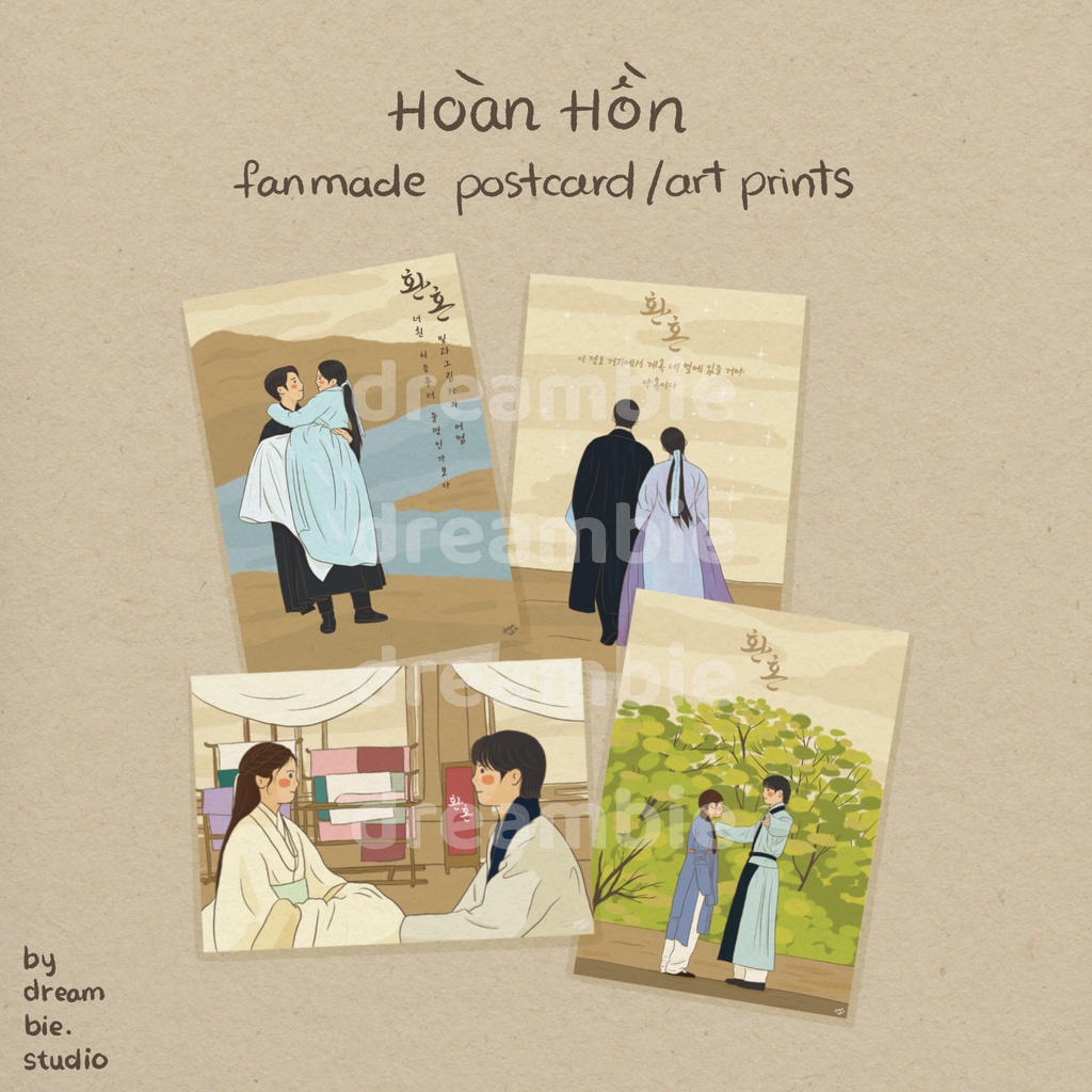 dreambie | Hoàn Hồn fanmade postcard/ art prints decor