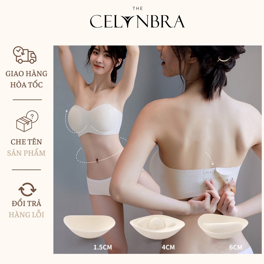 Áo ngực quây nâng đẩy ngực tạo khe chất đúc su mềm cao cấp THE CELYNBRA - AL44