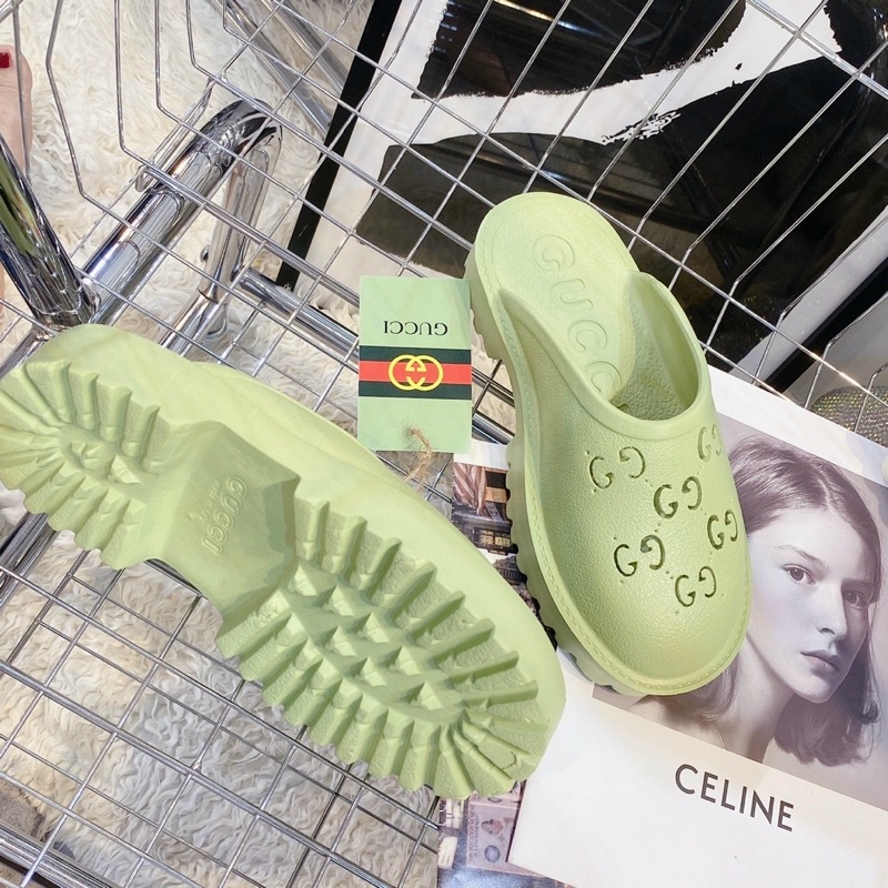 Siêu phẩm Dép Sục đúc gc letty shoes hàng fullbox cao 3cm chuẩn au nhiều màu siêu xinh đế bằng êm chân dể mang