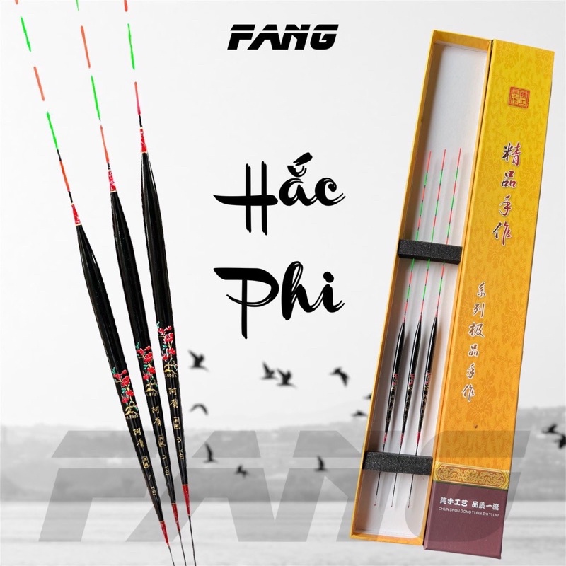Bộ Phao Hắc Phi - Chuyên Câu Rô Phi , Bộ 3 quả kèm hộp