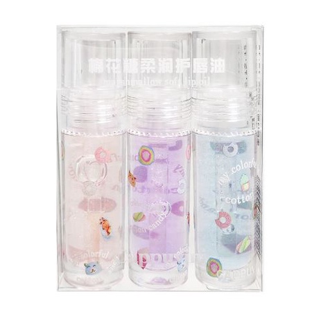 Set 3 cây son bóng nhũ Cappuvini Dưỡng ẩm căng mọng môi