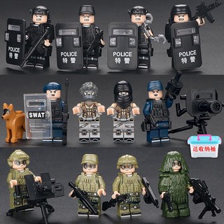 Bộ đồ chơi lắp ráp lego quân đội swat