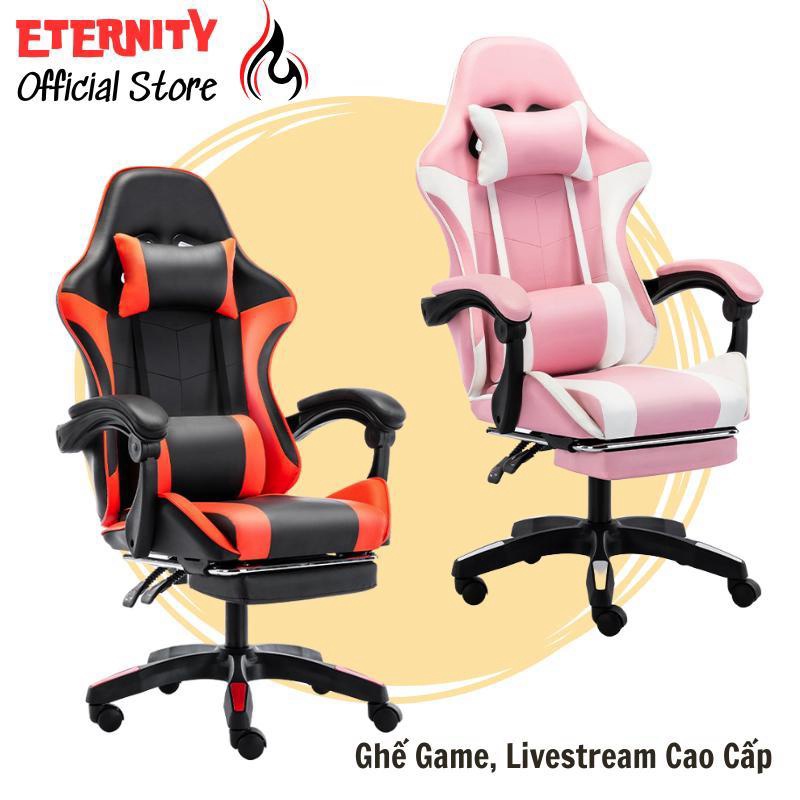 Ghế Gaming, Livestream Da Cao Cấp Mẫu Mới Cho Game Thủ, Streamer Ngả Lưng Thư Dãn Thiết Kế Công Thái Học Bảo Vệ Cột Sống
