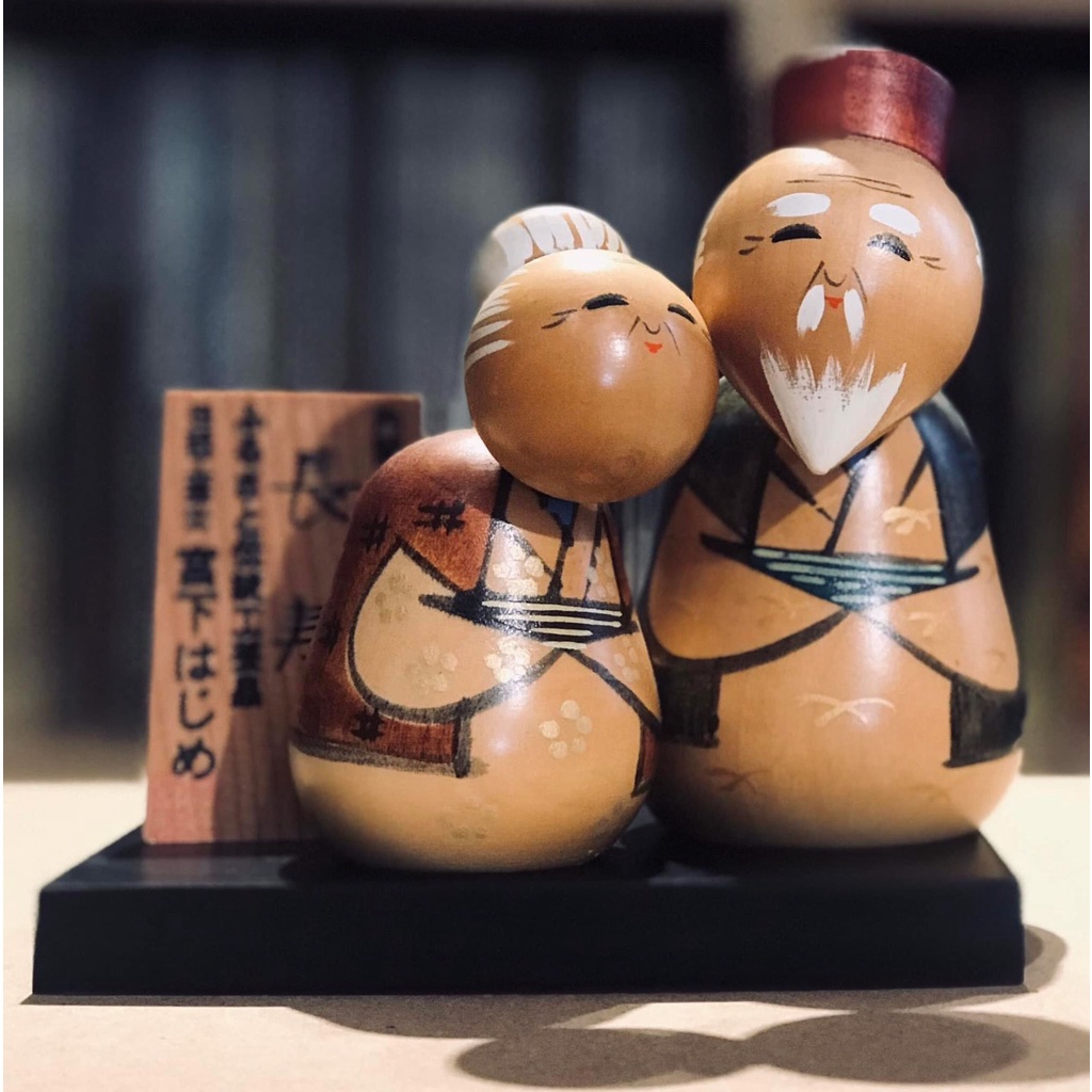 Cặp búp bê gỗ Kokeshi