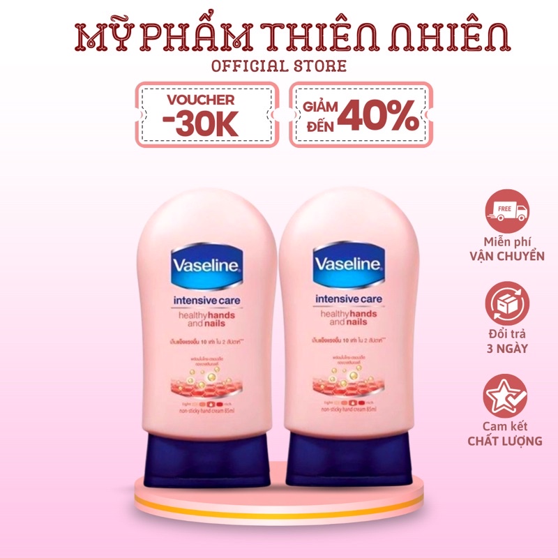 Kem Dưỡng Da Tay Vaseline Chính Hãng Thái Lan Dưỡng Tay Mịn Trắng Hồng Hào Dưỡng Móng Đẹp