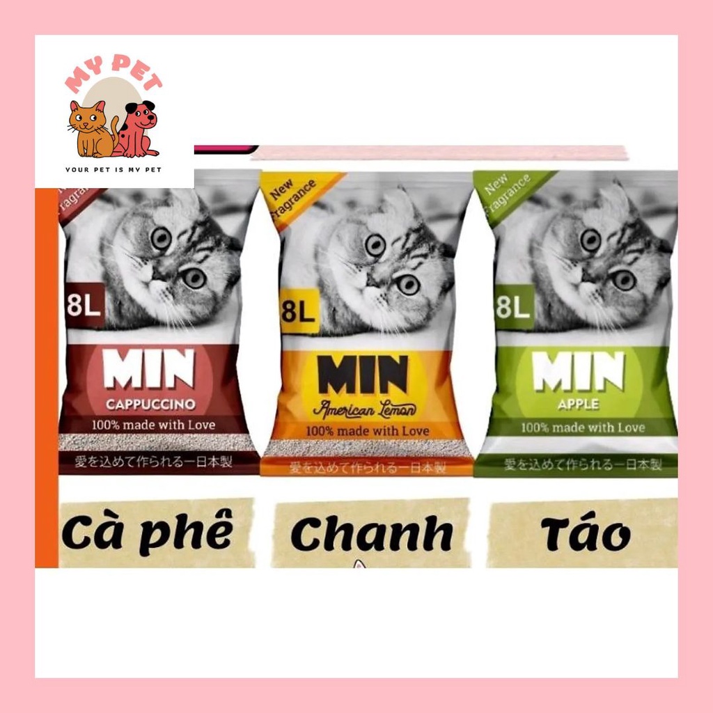 Cát Vệ Sinh Cho Mèo Min 8L Nhật Bản (HÀNG CHUẨN) - MyPet Shop - Hà Nội