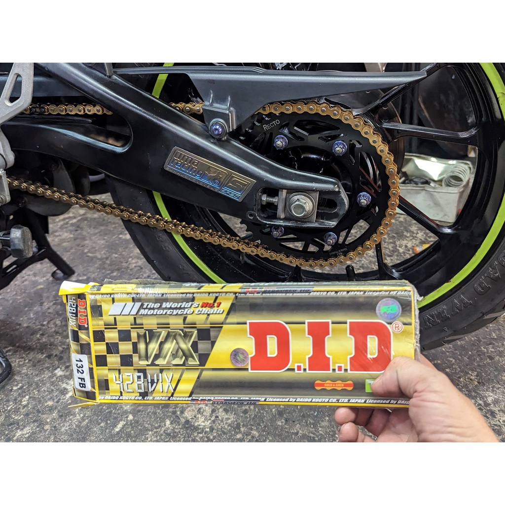 Combo nhông sên dĩa RK dành cho Yamaha R15v3-Vixion155i-Xsr155-Mt15