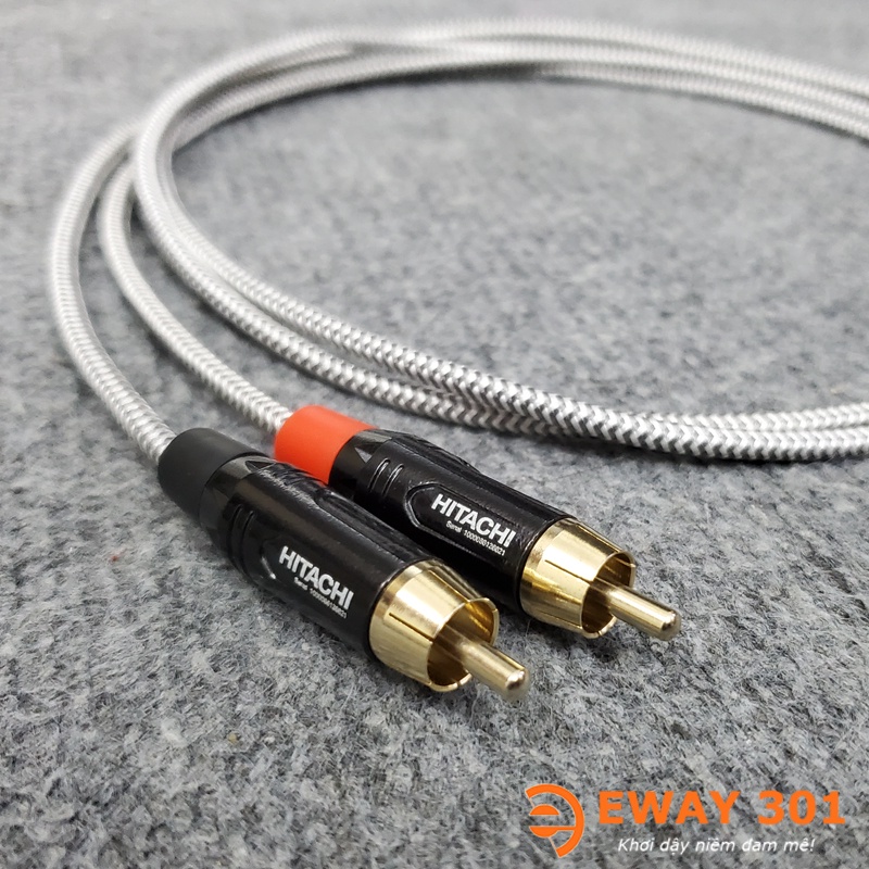 Bộ Dây AV  Bản Dây Phòng Thu Chất Âm Cực Ngọt & Chi Tiết - Dài 1m - Dây 2 RCA ra 2 RCA