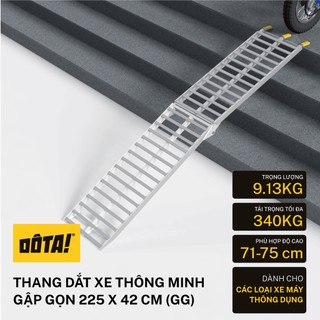 Thang Dắt Xe Máy Thông Minh Gập Gọn DÔTA (cho thềm cao từ 26 đến 75 cm)