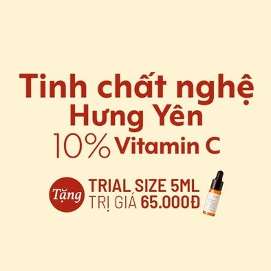 Tinh chất nghệ Hưng Yên  22% vitamin C sáng da chuyên sâu & mờ vết thâm Cocoon 5ml