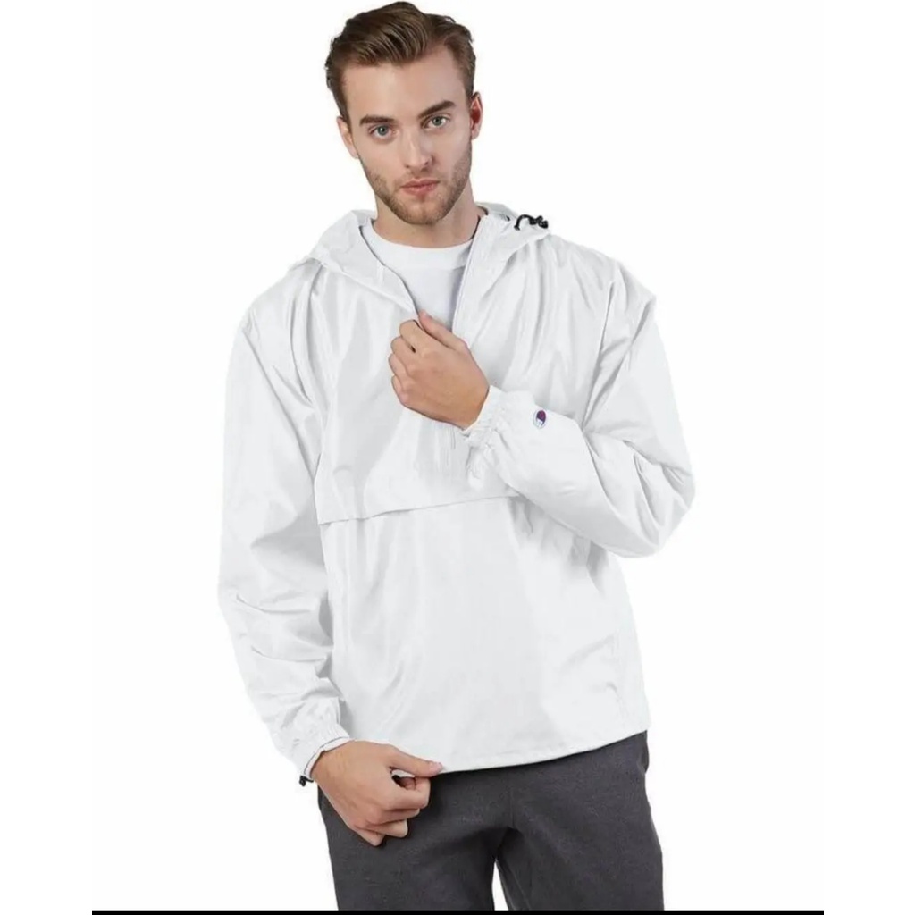 Áo jacket Champion màu trắng auth 100% new