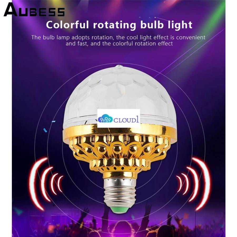 Quả Cầu Pha Lê Ma Thuật Xoay 6 Màu Bóng Đèn Led Rgb Sân Khấu E27 Đèn Hiệu Ứng Giáng Sinh Dj Tiệc Vũ Trường Quà Tặng Sinh Nhật Đèn Flash Sân Khấu Nhiều Màu Cloud1