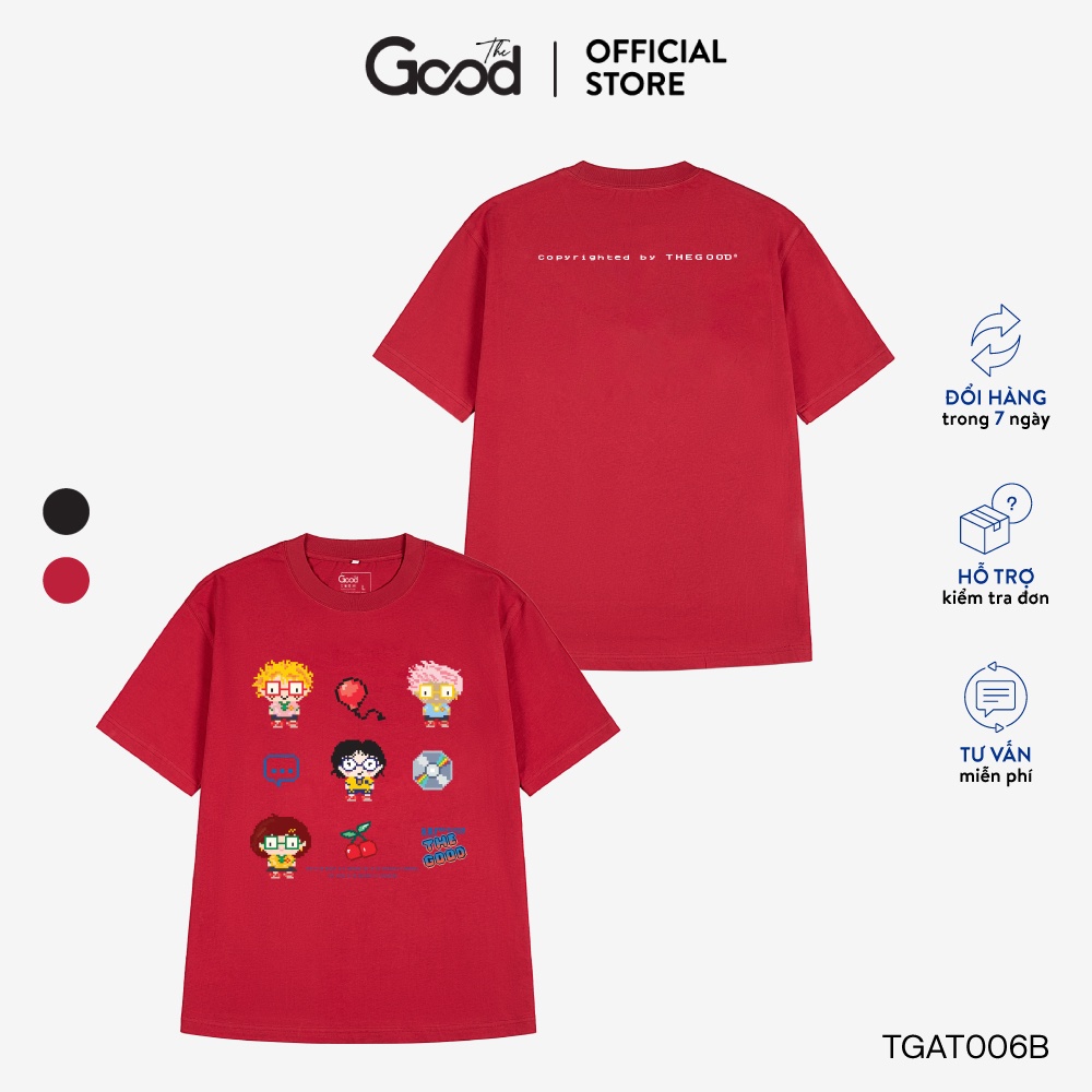 Áo Thun THE GOOD “Special Friends” Form Rộng, Áo Thun Nam Cổ Tròn Tay Lỡ Chất Cotton Thấm Hút Mồ Hôi, Áo Đôi Nam Nữ