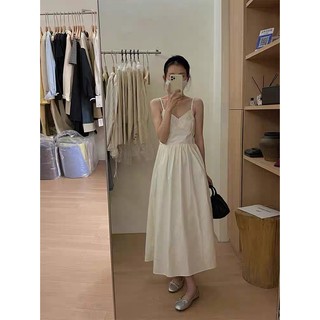 Đầm hai dây cổ V 3 màu