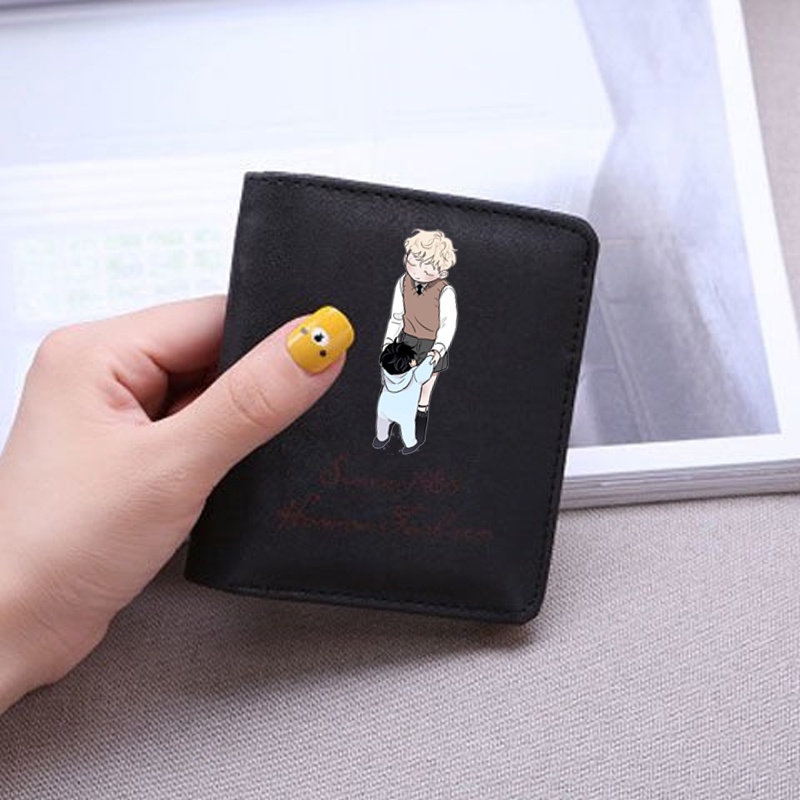 Ví da cầm tay nam nữ in hình ROSES AND CHAMPAGNE Hoa Hồng và Rượu Vang manhwa BL xinh xắn tiện lợi anime chibi