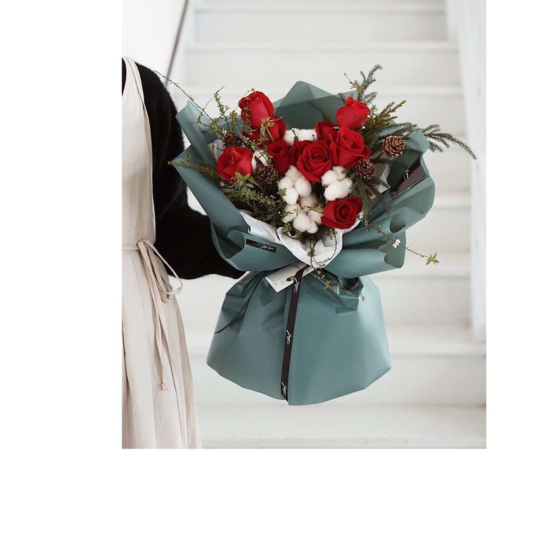 Giấy gói hoa ❤️ bóng mờ trơn một màu❤️ 58*58 cm không thấm nước