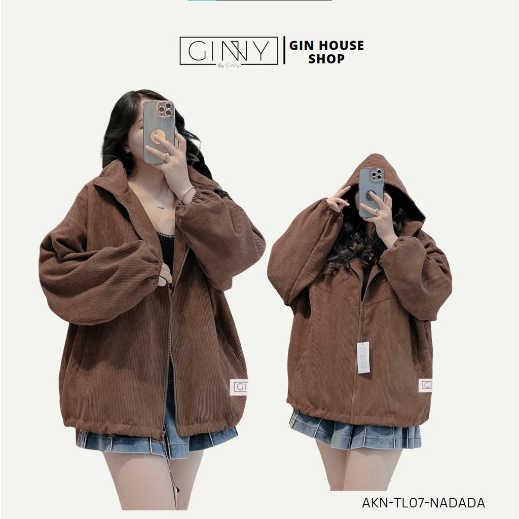 Áo khoác nhung tăm Salim TL-07 | Có Túi Trong | Form Rộng | Ginny