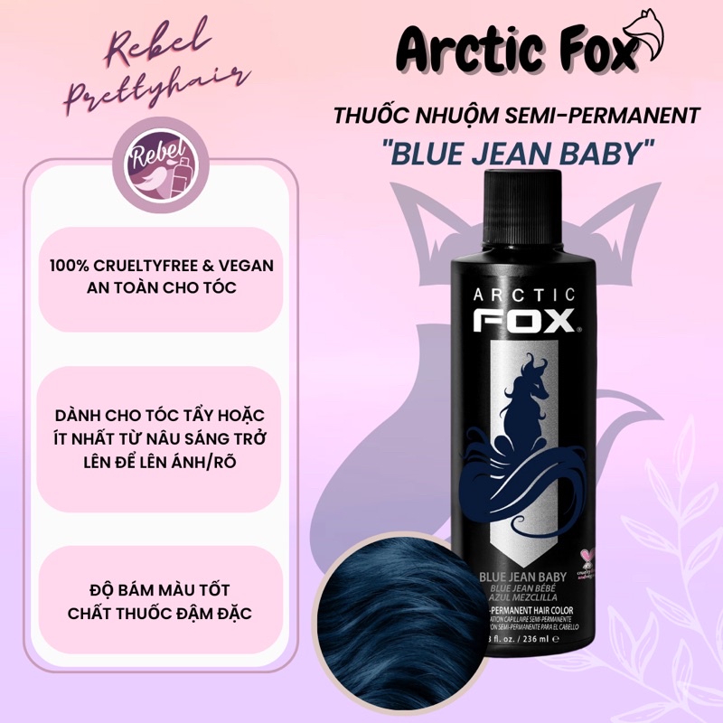 Thuốc Nhuộm Tóc Arctic Fox Blue Jean Baby - Thuốc Nhuộm Tóc |  Thefaceholic.Com