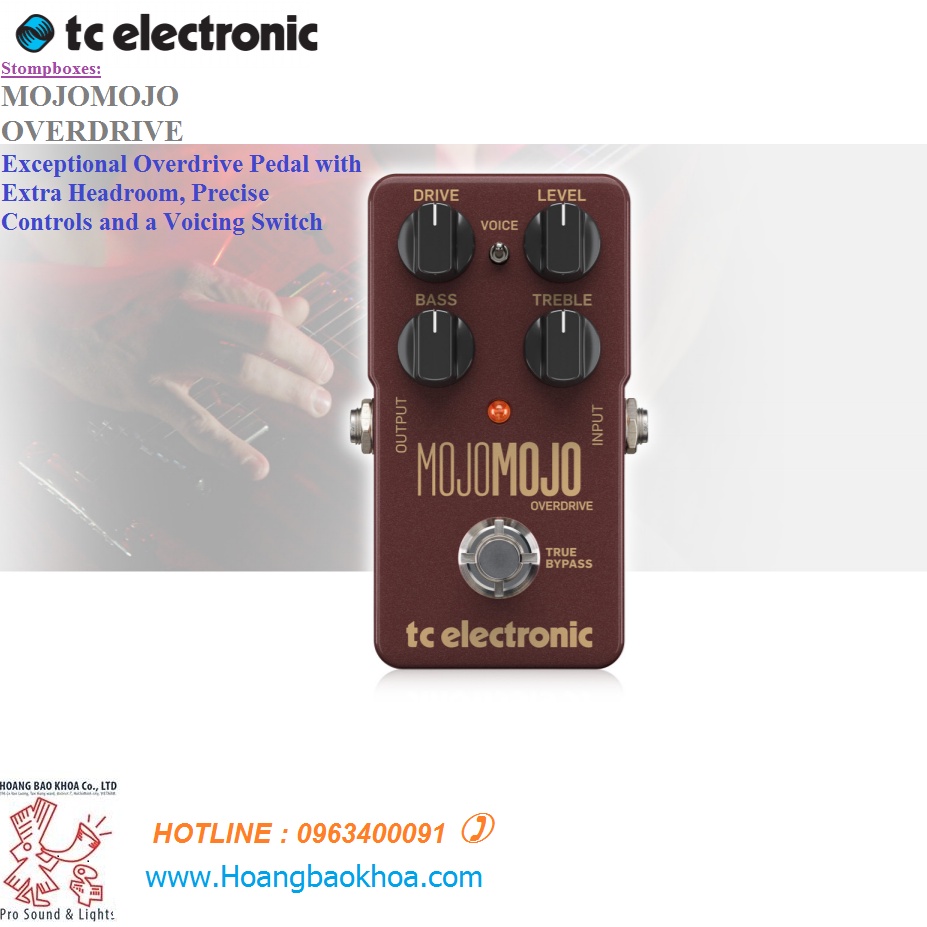 MOJOMOJO OVERDRIVE Tc Electronic - Bàn Đạp Pedal Ghita
