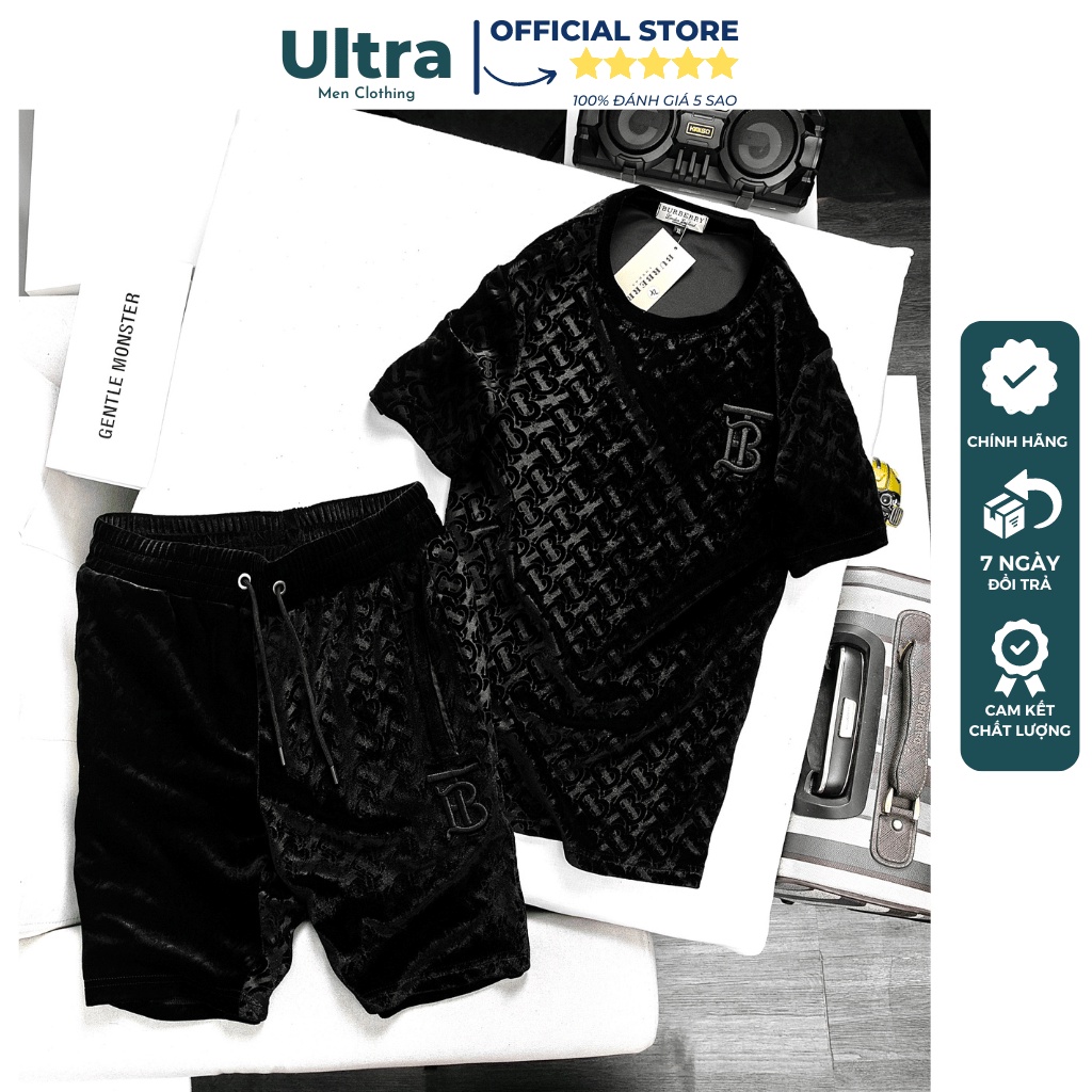 Bộ đồ nam mùa hè thun lạnh cao cấp Hàng Hiệu Ultra Men UM40 Bộ quần áo thể thao cộc tay chất mát mặc nhà bền đẹp 2023