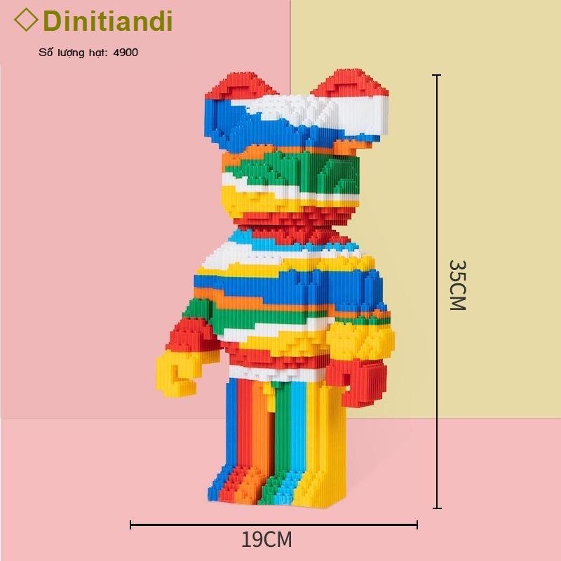 Lego Gấu Bearbrick 7 Màu