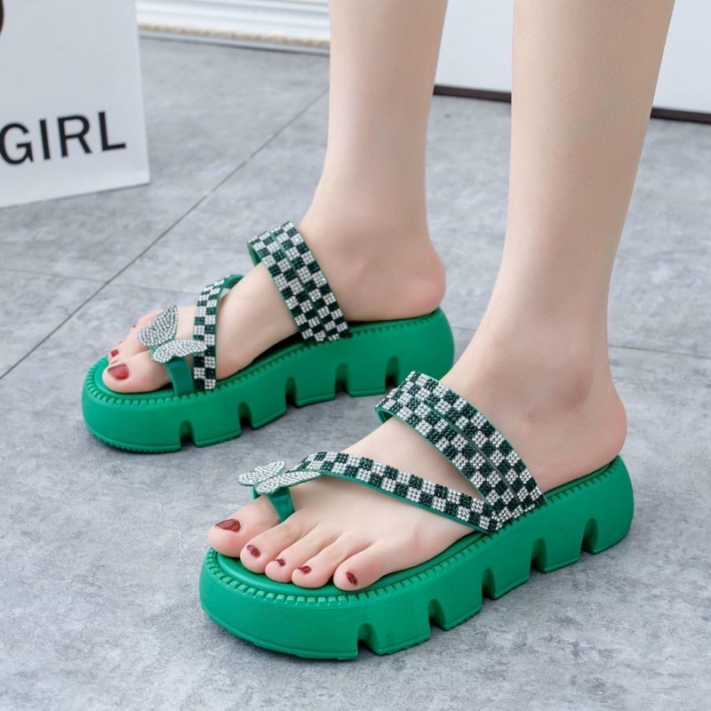 Dép bánh mì gắn bướ.m hàng loại 1 (Hàng QC) ảnh thật cuối link
