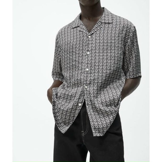 Áo sơ mi ngắn tay Zara authentic FLORAL PRINT size S