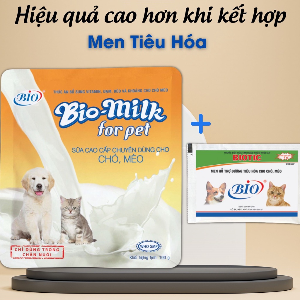 Sữa Bột Cho Chó Bổ Sung Vitamin Thiết Yếu Cho Chó Mèo TD Bio Milk - Thức Ăn Cho Chó Dạng Bột Cung Cấp Đầy Đủ Năng Lượng