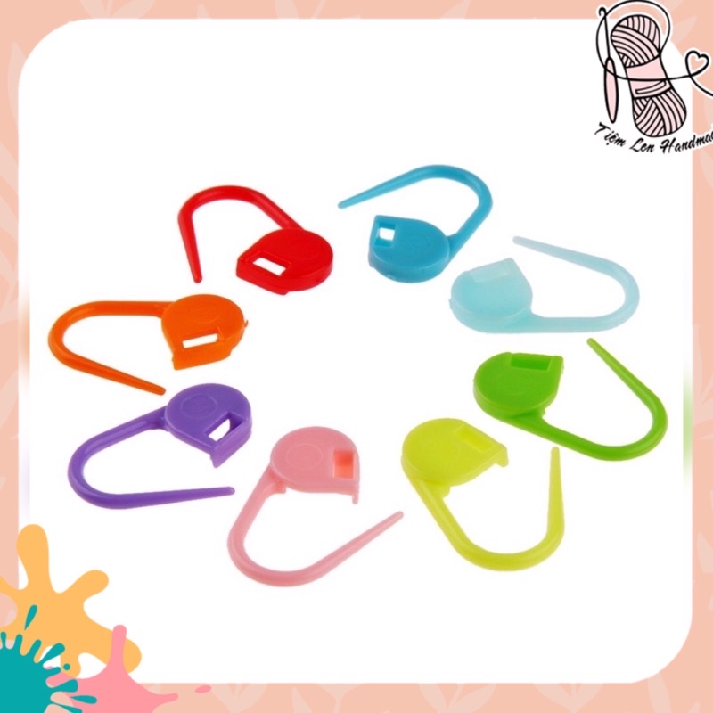 Ghim nhựa đánh dấu set 10 cái nhiều màu
