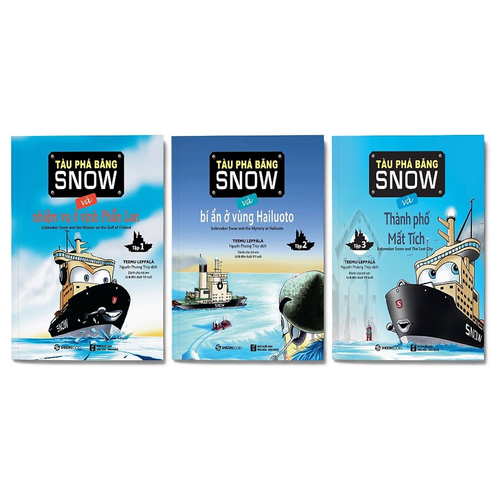 SÁCH - Bộ 3 Cuốn Tàu Phá Băng SNOW  - SaiGonBooks
