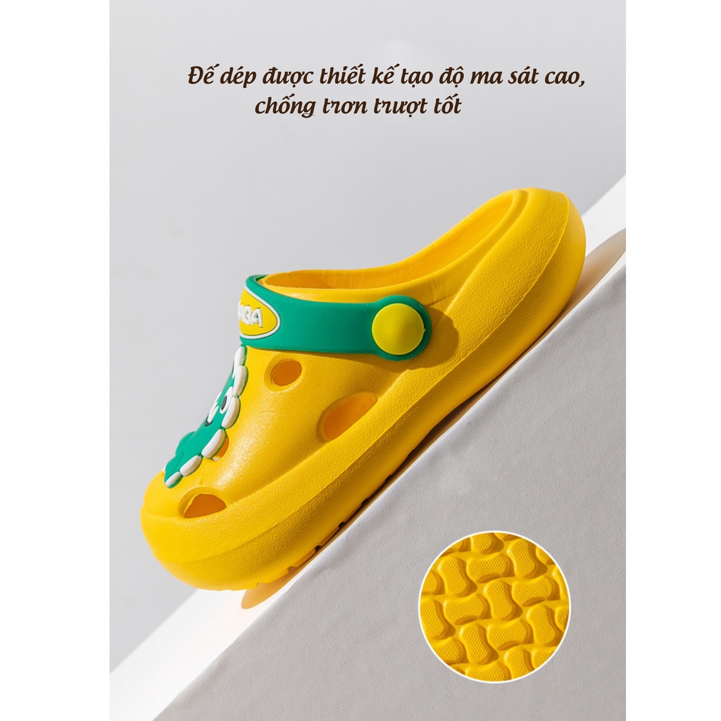 Dép cho bé ZHUBABA, dép cross cho trai bé gái siêu nhẹ chống trơn trượt