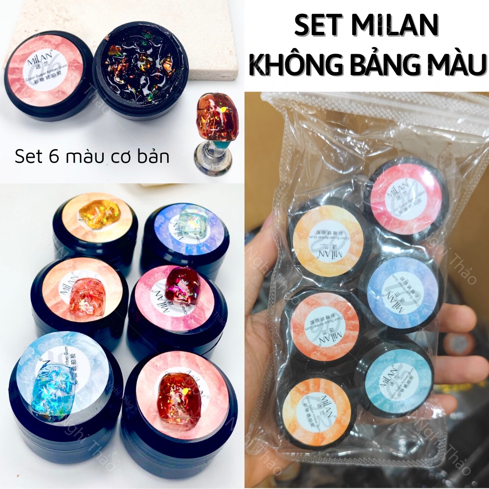 Gel nhũ khổng tước nail huaxi NGHI THẢO set 6 màu